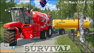 Survival in No Man's Land Ep.143🔹Harvesting Canola. Injecting Digestate w/ Disc Harrows🔹FS 22