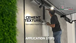 HOW TO APPLY CEMENT TEXTURE  PAINT  | Application step | DIY | Budget Wall Design.