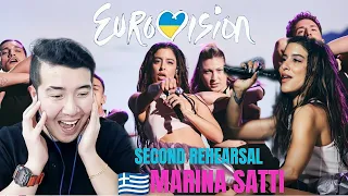 [REACTION] 🇬🇷 Marina Satti - SECOND REHEARSAL EUROVISION 2024 | Eurovision 2024 Greece