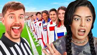 Valkyrae Reacts to 'Every Country On Earth Fights For $250,000!' by MrBeast