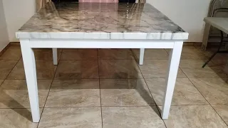 RENOVACION DE MESA CON RESINA EPOXICA💧