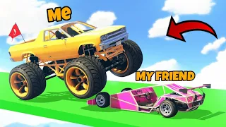 MY FRIEND USING RAMP CAR TO WIN FACE TO FACE RACE I GTA 5 #technogamerz #gta5 #viral #trending