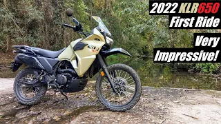 2022 Kawasaki KLR650 ABS First Ride | On & Off Road Thoughts | Extremely Impressive!