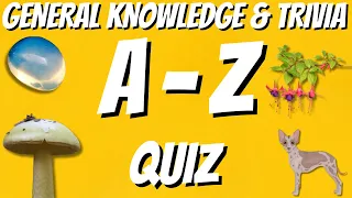 A-Z General Knowledge & Trivia Quiz, 26 Questions, Answers are in alphabetical order.