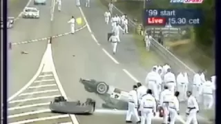 1999 - Le Mans - Aftermath of Mark Webber's warm-up accident
