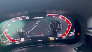 2023 BMW 550I M Sport Launch Control 0-90 pull