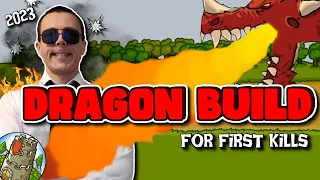 Grow Castle 2023 | Legendary Dragon Build | How to kill him FIRST TIME with Summon Build