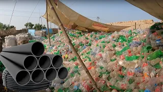 Waste Plastic Bottle Recycling Process and Manufacturing PVC Pipe