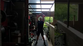 28kg jerk Ladder training 1min rest each round.