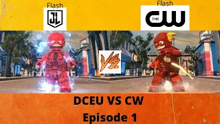 Dceu Flash Vs CW Flash Race| Lego DC Super-Villains Episode 1/6