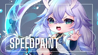 [SPEEDPAINT] Chibi Bailu | Honkai Star Rail