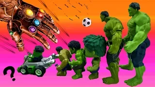 Superhero Transformation learn colors with THANOS & Hulk | Avengers ENDGAME funny toys for kids