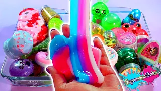 Mixing Slime Bought vs Homemade  - Supermanualidades