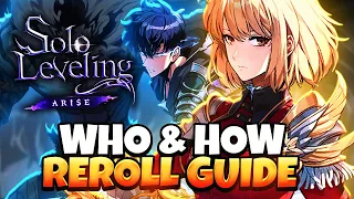 COMPLETE SOLO LEVELING: ARISE GLOBAL REROLL GUIDE! HOW & WHO TO REROLL?