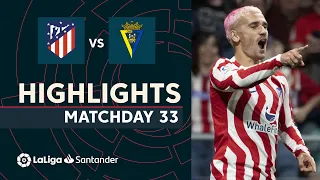 Highlights Atlético de Madrid vs Cádiz CF (5-1)