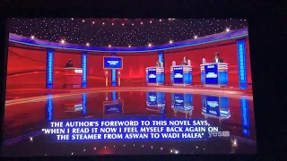 Final Jeopardy, “20th Century Fiction” - Lawrence Long Day 2 (2/8/22)