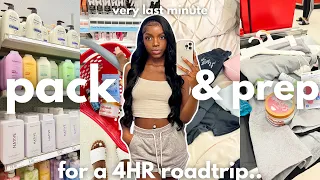 *very last minute* prep & pack with me for a 4 HOUR roadtrip to the DMV | shopping, outfits & MORE!