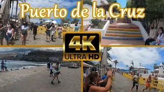 TENERIFE | Puerto de la Cruz [Better Places & Marathon & Market] 😍 June 2021 | Walking Tour [4K]