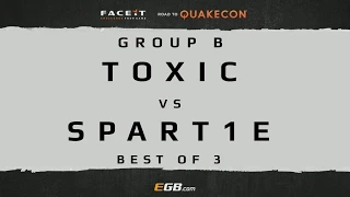 Toxic vs Spart1e - GROUP B (Road to Quakecon 2015)