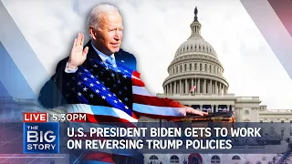 US President Biden gets to work after inauguration, set on undoing Trump policies | THE BIG STORY