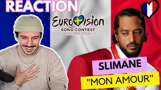 Slimane 'Mon Amour' Reaction | 🇫🇷 France 🇫🇷  Eurovision 2024 🇸🇪 (SUBTITLED)