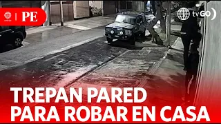 Criminals climb the wall and steal from Miraflores home | Primera Edición | News Peru