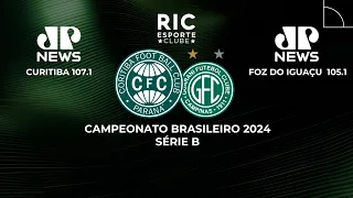 CORITIBA x GUARANI-SP #AOVIVO | Brasileirão Série B 2024 | JOVEM PAN NEWS