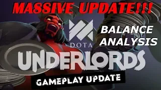 MASSIVE Balance Changes!!! Analysis and Meta Speculation | Dota Underlords