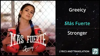 Greeicy - Más Fuerte Lyrics English Translation - Dual Lyrics English and Spanish - Subtitles
