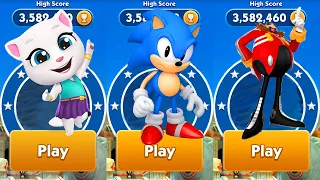 Sonic Dash vs Talking Tom Gold Run Android Gameplay