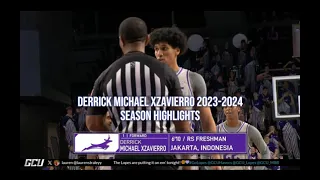 Derrick Michael Xzavierro 2023-2024 Grand Canyon NCAA FULL Highlights