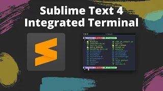Sublime Text 4 Install & Configure Integrated Terminal