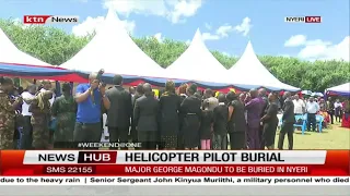 MajorGeorge Magondu, the helicopter pilot, burial