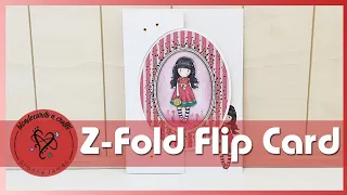 Z-Fold Flip card | Partial Die-cutting | Blondecards_n_crafts