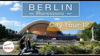 [4K] Berlin City Tour 12 - German Parliament - Futurium - Main Station - Central Park