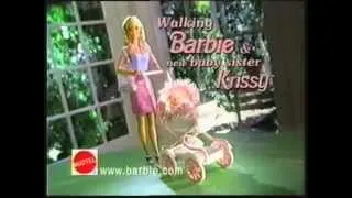 Walking Barbie and New Baby Krissy Doll (1999)