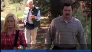 Ron Swanson - "I hate everything." and "Eat."