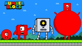 Super Mario Bros: Numberblock 1 Crazy Custom Power Ups | Game Animation