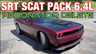 2017 Dodge Challenger SCAT PACK SRT 6.4L DUAL EXHAUST w/ RESONATOR DELETE!