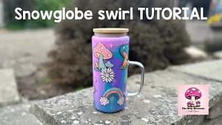 Snowglobe Swirl Tumbler TUTORIAL 🍭