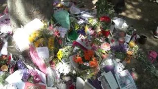 Amy Winehouse  - Memorial outside her home in Camden Square Camden NW1