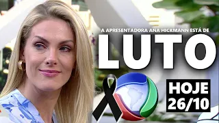 LUT0 NA RECORD! ACABA DE CHEGAR TRISTE NOTÍCIA E ANA HICKMANN AOS 40 ANOS LAMENTA OCORRIDO