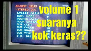 tv cina volume kecil suara terlalu keras