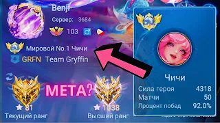 ТОП 1 МИРА ЧИЧИ УДИВЛЯЕТ / ЧИЧИ НОВАЯ МЕТА? / MOBILE LEGENDS