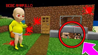 TROLLÉ y ¡ME ESCONDI del BEBÉ AMARILLO😂 Bebe Noob EL ESCONDITE en MINECRAFT