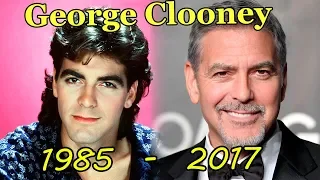 Then and now George Clooney