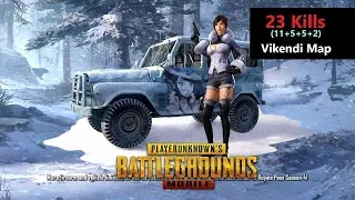 [Hindi] PUBG Mobile | "23 Kills" With Squad In Vikendi Map Chicken Dinner