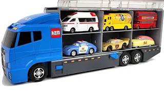 12 Types Tomica Cars ☆ Tomica opening and put in Okatazuke convoy
