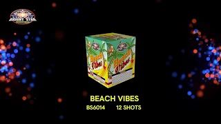 BEACH VIBES 12'S BS6014 BRIGHT STAR FIREWORKS 2021 NEW ITEMS