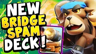 TOP LADDER with NEW CANNON CART BRIDGE SPAM DECK! - CLASH ROYALE